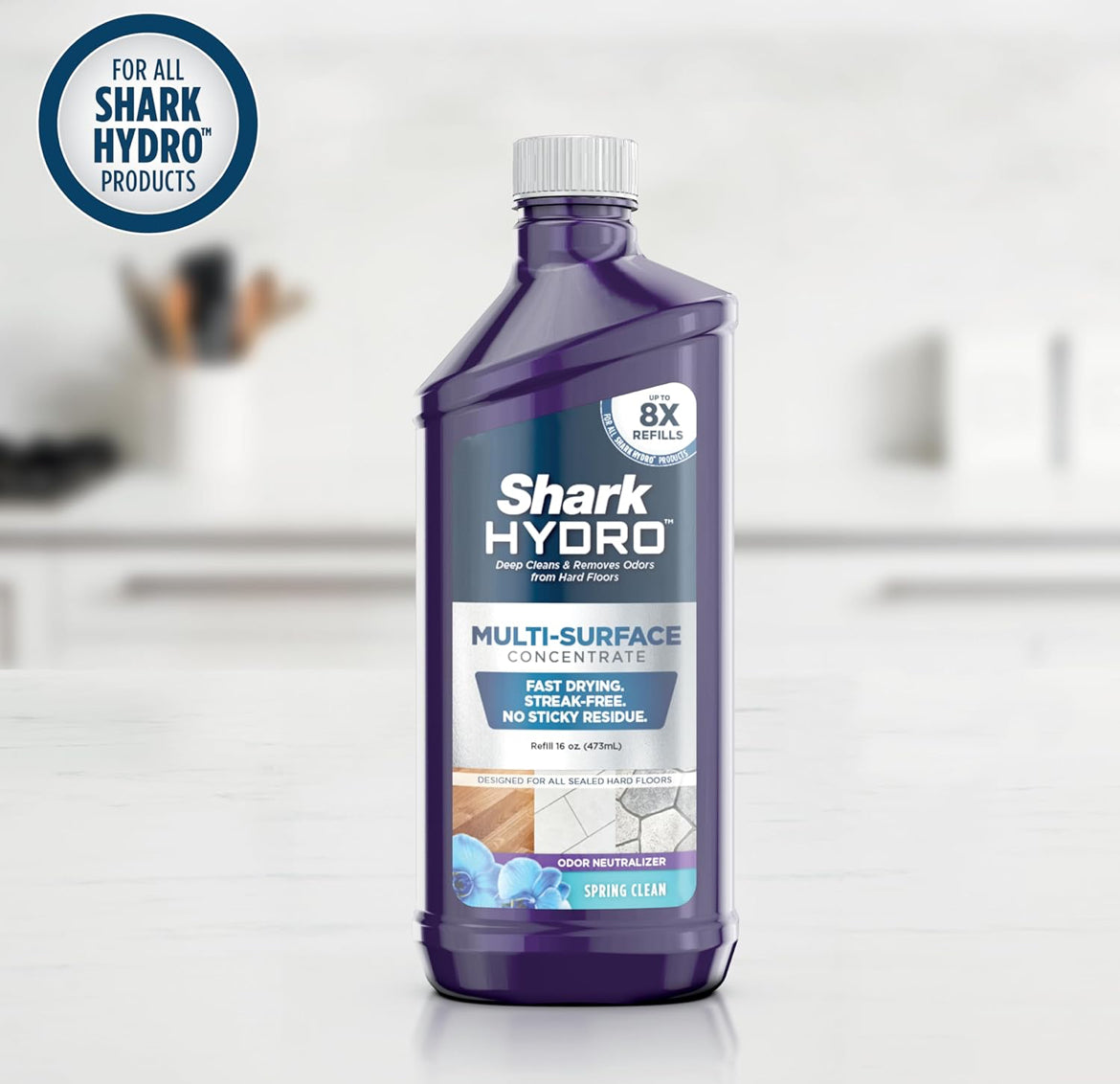 Shark Hydro Multi-Surface Concentrate with Odor Neutralizing Technology 16oz