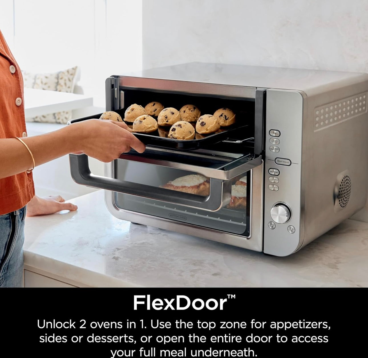 Ninja Air Fryer & Toaster Oven, Double Stack XL, Countertop Oven, 12-in-1  (Stainless Steel DCT601 )