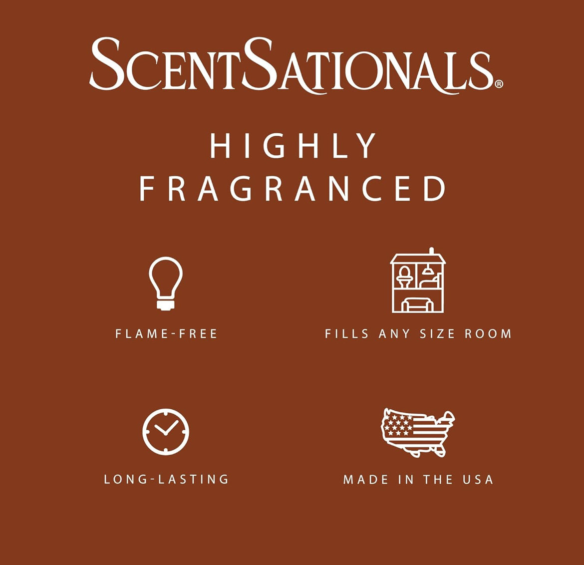 Scentsationals Wax Melts Strong Scent - Salted Caramel Buttercream - Long Lasting Scented Melts for Warmers, 10oz (Pack of 4)