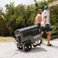Heavy Duty Insulated Cooler Trailmate Journey 70qt Wheeled Cooler  - Insulated Hard Shell Ice Chest (Black)