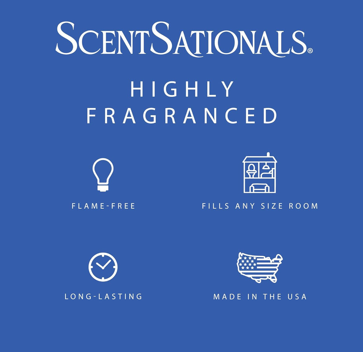 Scentsationals Wax Melts, Wax Cubes Strong Scent - Illusion - Long Lasting Scented Melts for Warmer, 10oz (Pack of 4)