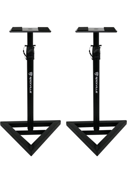 Rockville 2 APM6C 6.5" Aangedrewe Ateljeemonitors+Aktiewe 10" Subwoofer+Standaarde+Kussings