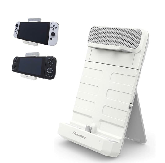 Pioneer Gaming-luidspreker vir Switch / PIMAX - (Wit) Luidspreker SOUND TECTOR USB Tipe-C Draagbare Liggewig Omringende Staander vir Switch / PIMAX. TQ-PG300W