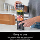 Ninja Blast Portable Blender, Cordless, 18oz. Vessel, Personal Blender BPA Free, Leakproof-Lid and Sip Spout, USB-C Rechargeable, Dishwasher Safe, Metallic - Black BC151MB