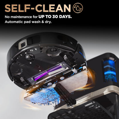 Shark Robot Stofsuier en Dweil Kombinasie, PowerDetect NeverTouch Pro, Selfleegmakend - NUUT