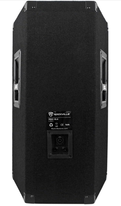 BUNDEL 2 Rockville RSG12.4 12 3-rigting 1000w 4-Ohm Passiewe DJ Luidsprekers