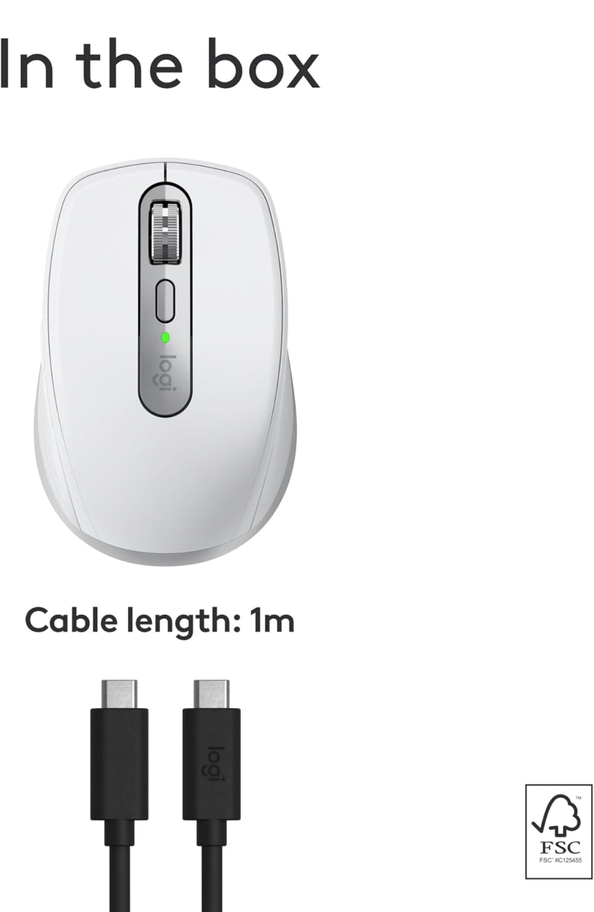 Logitech MX Anywhere 3S vir Mac, Kompakte Koordlose Bluetooth Muis, 8K DPI Enige-Oppervlak Opsporing, Stil Klikke, USB C, Koordlose Muis vir MacBook Pro, MacBook Air, iMac, iPad - Liggrys