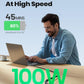INIU 100W USB C to USB C Cable, [1ft, Black] Short USB C Fast Charger Cable for iPhone 15 Pro Max, Samsung Galaxy S24, MacBook Pro 14, iPad Pro and More.
