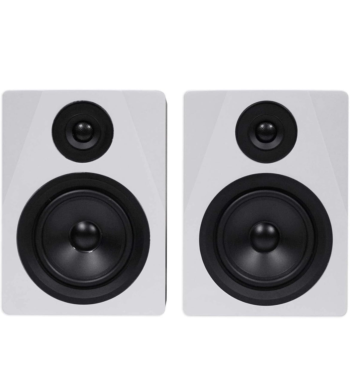 Rockville (2) 5.25" 250w Powered Studio Monitors+Stands+Headphones+Mic+Foam Pads