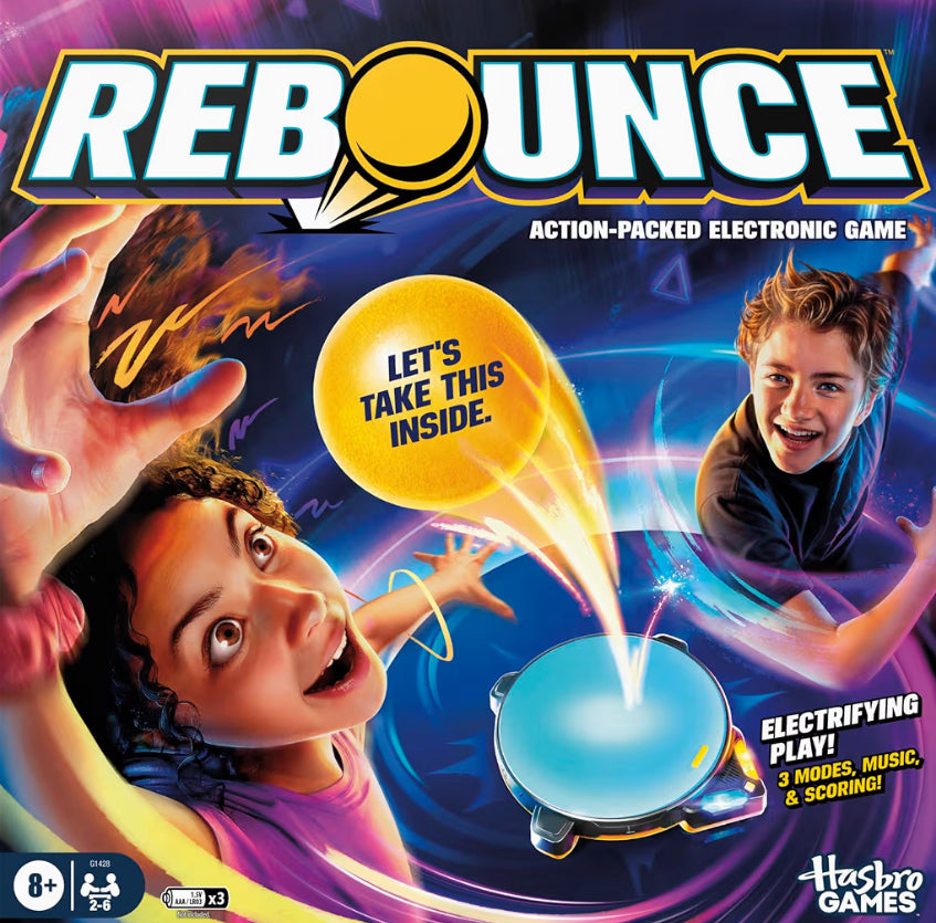 Hasbro Games Rebounce Game | Indoor and Outdoor Electronic Action Game for Kids, Teens, and Adults | Ages 8+ | 2 to 6 Players - Family Travel Games