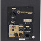 Rockville APM8B 8" 2-Way 500W Active/Powered USB Studio Monitor Speakers Pair