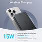Anker MagGo Power Bank, Ultra Slim 10000mAh Magnetic Battery Pack, Qi2 Certified - BLACK