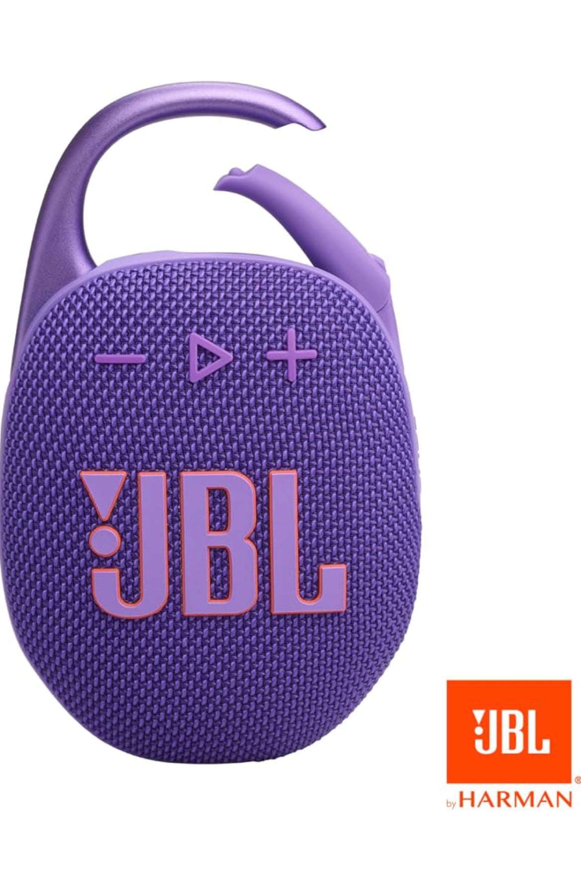 JBL Clip 5 - Ultra-Portable, Waterproof & Dustproof Bluetooth Speaker, Big Pro Sound with Punchy bass - (Purple)
