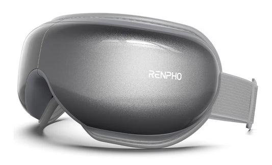 Eyeris1 Eye Massager w/ Heat for Migraine, Smart Sleep Mask for Dry Eyes Relax, Reduce Strain - Grey