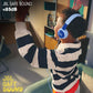 JBL Junior 320 - Wired on-Ear Kids Headphones Safe Sound (<85dB), Built-in mic, Fit for Kids and Customizable with Included Stickers (Blue)