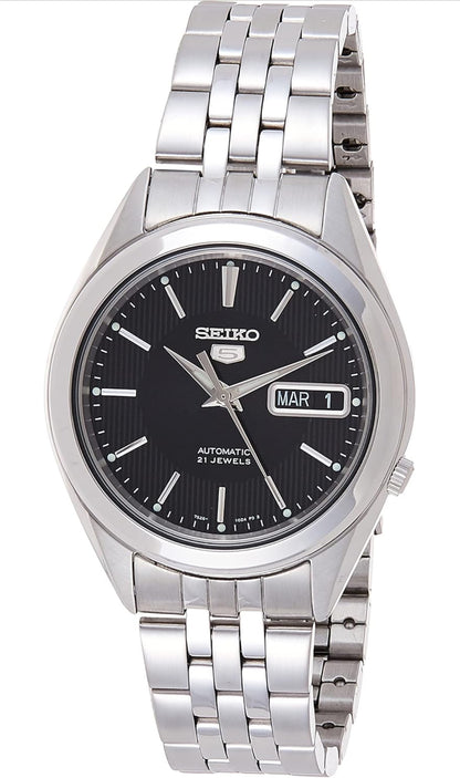 Seiko 5 Manshorlosie van vlekvrye staal