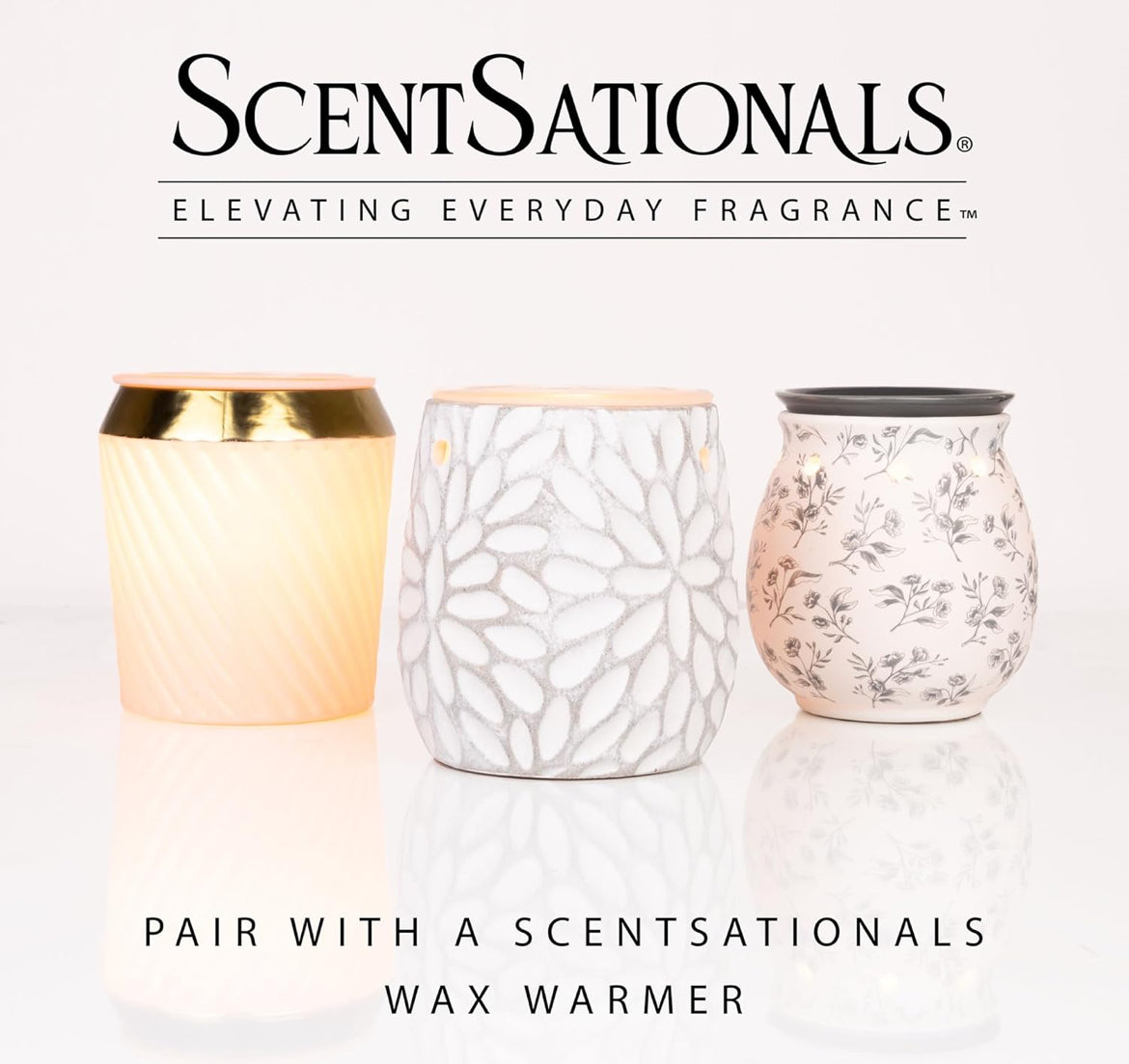 Scentsationals Wax Melts, Wax Cubes Strong Scent – Getaway Collection Desert Rose – Long Lasting Scented Melts for Warmer - 10oz (Pack of 4)
