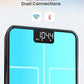 Smart Scale for Body Weight, BMI, Wi-Fi Rechargeable, RGB Lighting Sync with Fitness App