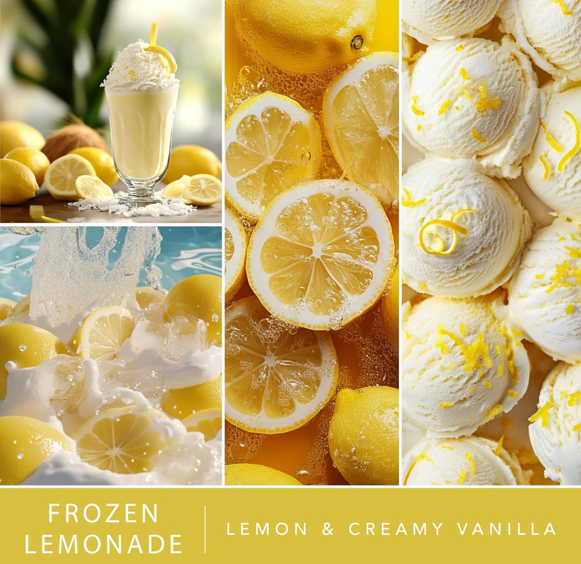 Scentsationals Wax Melts Staycation – Includes Frozen Lemonade, Caribbean Clouds, Warm White Sands & Dreamsicle Cream – 10oz (Pack of 4))