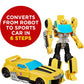 Transformers Toys Heroic Bumblebee Action Figure - Timeless Large-Scale Figure, Changes into Yellow Toy Car, 11" (Amazon Exclusive)