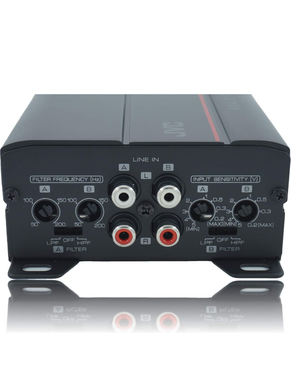 JVC KS-DR1004D 400 Watt 4-kanaal Brugbare Versterker vir Kar & Mariene en RZR/ATV/UTV/Kart Motorsport