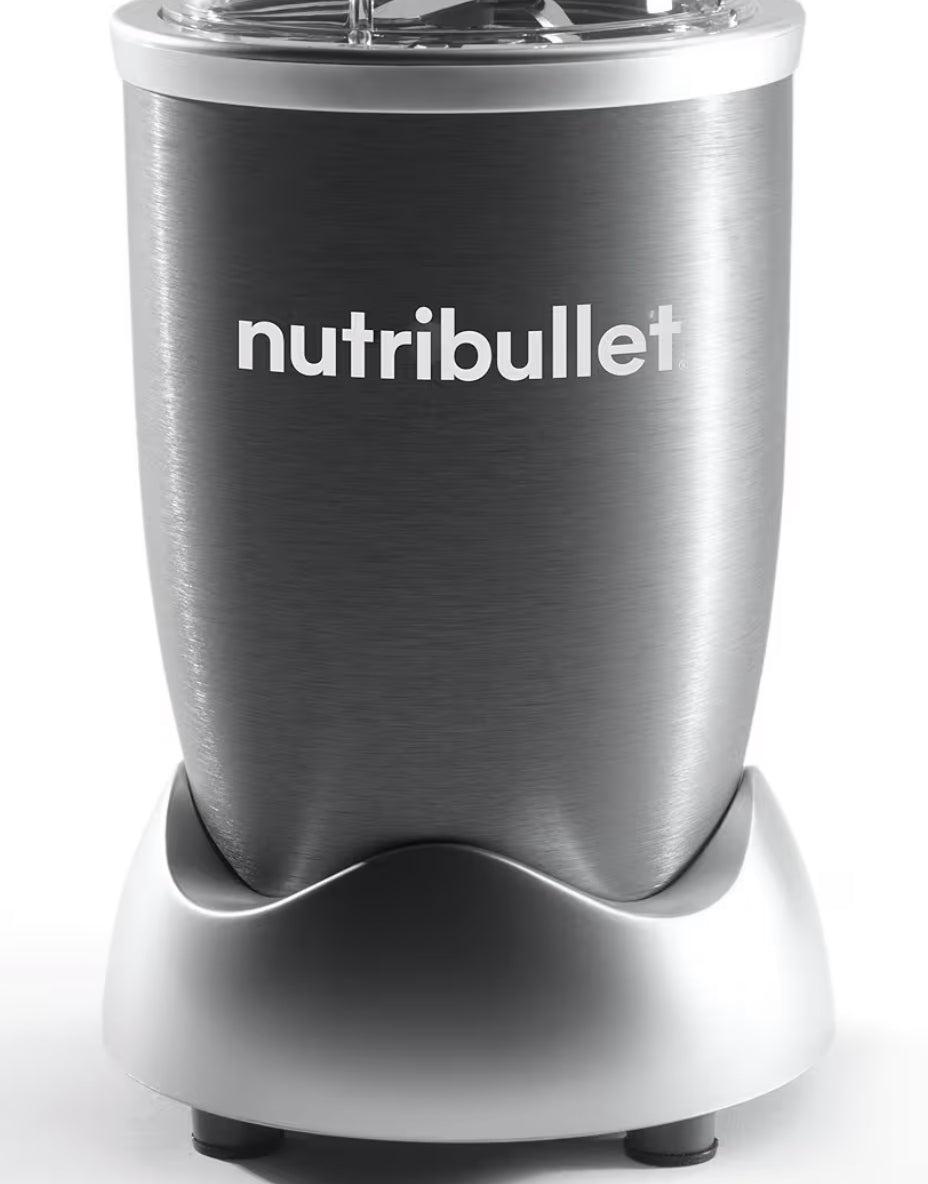 NutriBullet Persoonlike Versapper 600 Watt vir Skuddrankies, Smoothies, Kosvoorbereiding en Bevrore Versapping, 710ml - Grys