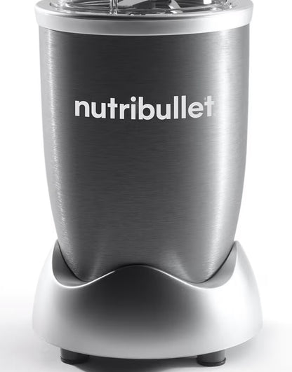 NutriBullet Persoonlike Versapper 600 Watt vir Skuddrankies, Smoothies, Kosvoorbereiding en Bevrore Versapping, 710ml - Grys
