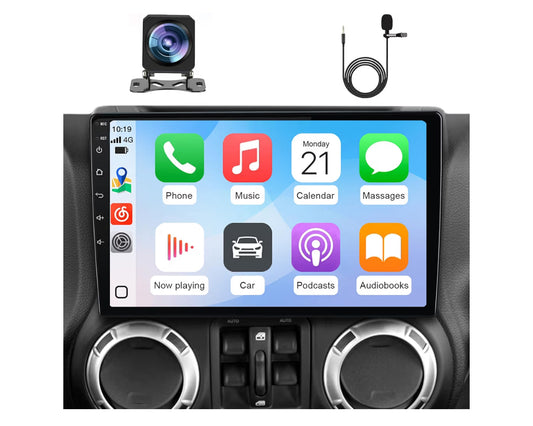 Double Din Smart Car Stereo | 64GB, 4-Core, CarPlay/Android Auto & HD Backup Camera
