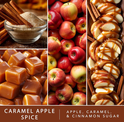 Scentsationals Wax Melts, Wax Cubes Strong Scent - Harvest Core Collection 2 Caramel Apple Spice - Long Lasting Scented - 10oz (PACK OF 4)