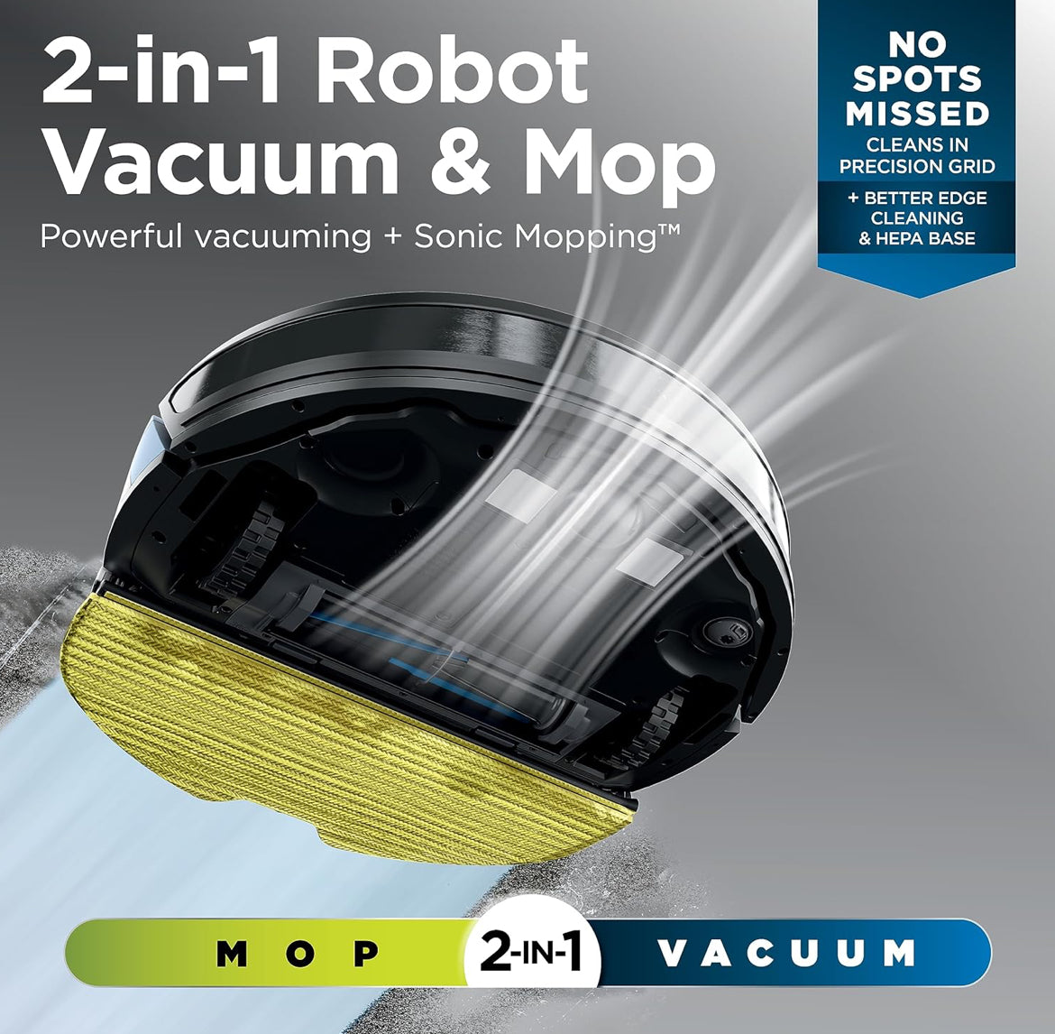 Shark Matrix Plus 2in1 Robot Vacuum & Mop with Sonic Mopping, Matrix Clean - WIFI