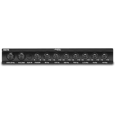 NEW SKAR AUDIO SKA7EQ 7 BAND 1/2 DIN CAR AUDIO EQ W/ FRONT REAR AND SUB OUTPUT