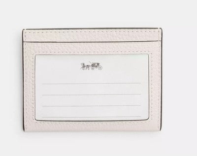 AUTHENTIC Coach Slim-ID Card Case - WHITE NWT
