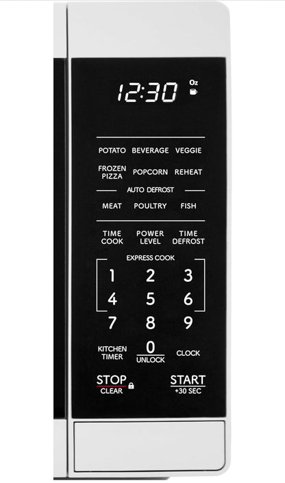 Sharp SMC0760KW 0.7 cu. ft. 700W White Countertop Microwave Oven
700 Watt, Removable 10" Carousel Turntable