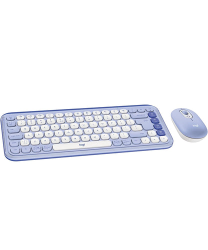 Logitech POP ICON Combo, Bluetooth-sleutelbord en -muiskombo, Gemaklike Tik, programmeerbare Sleutels en Knoppies, Stil klikke, Maklike Wisseling tot 3 Toestelle - Pers