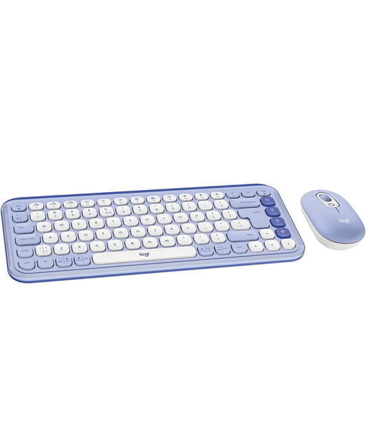 Logitech POP ICON Combo, Bluetooth-sleutelbord en -muiskombo, Gemaklike Tik, programmeerbare Sleutels en Knoppies, Stil klikke, Maklike Wisseling tot 3 Toestelle - Pers