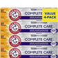 ARM & HAMMER Complete Care Toothpaste,Teeth Whitening w/ Baking Soda - Fluoride Fresh Mint Flavor (Pack of 4)
