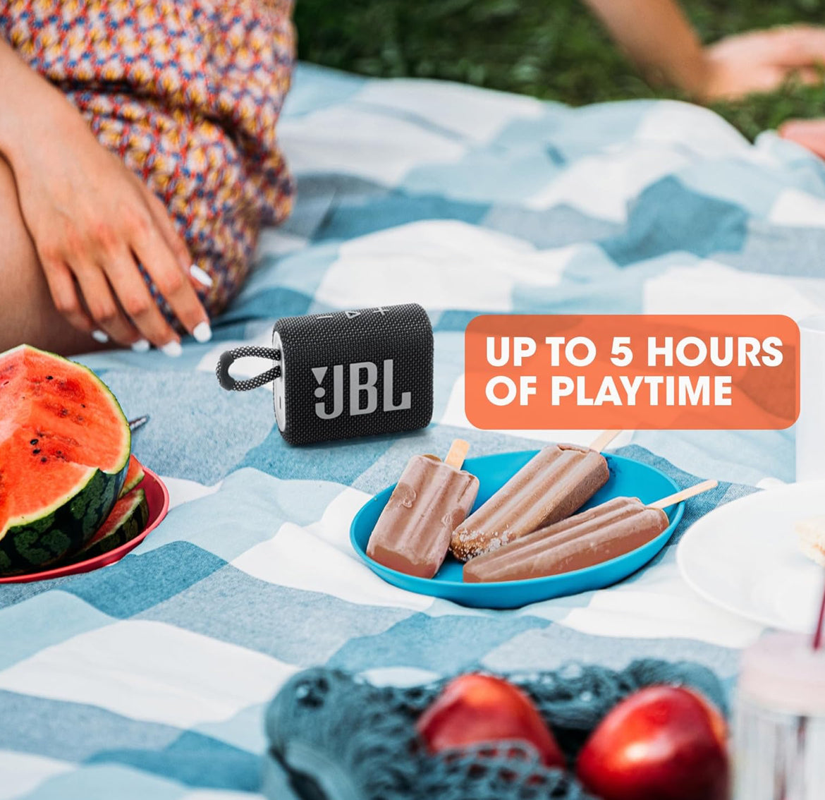 JBL Go 3 - Portable Mini Bluetooth Speaker P67 Waterproof and Dustproof - (Red)