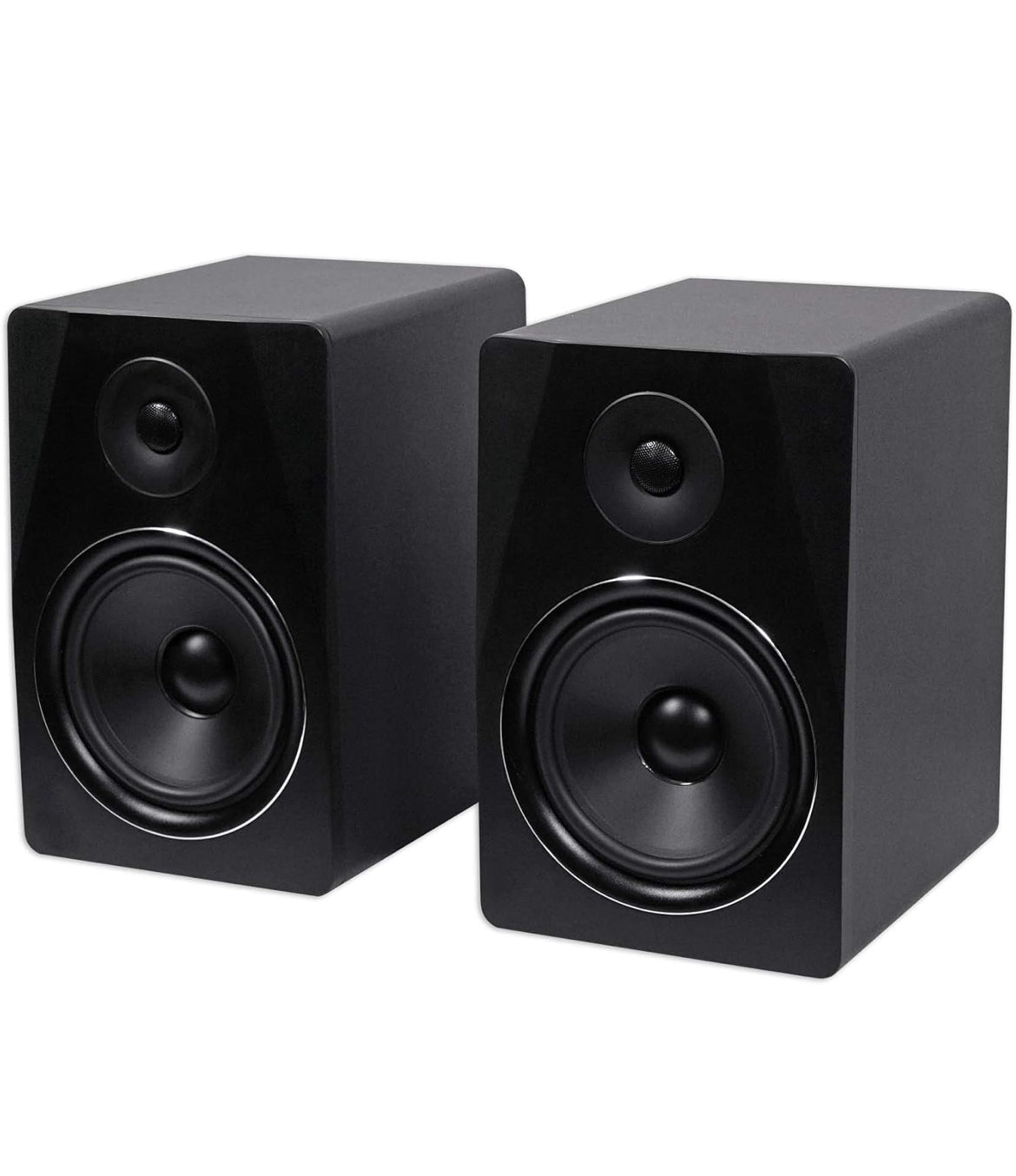 Rockville APM8B 8" 2-Way 500W Active/Powered USB Studio Monitor Speakers Pair