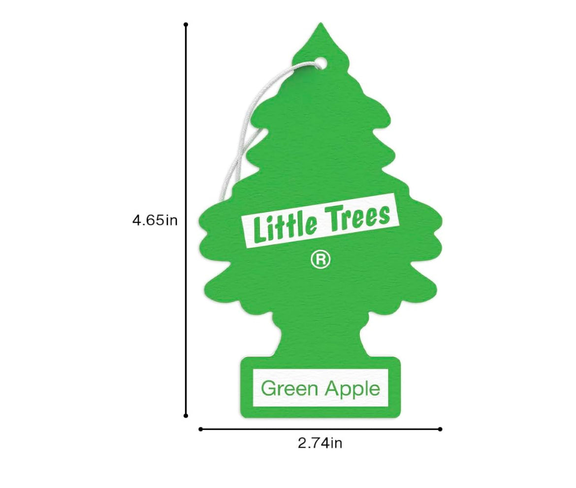 LITTLE TREES Motorlugverfrisser Hangerboom Langdurige Geur – Groen Appel (24)