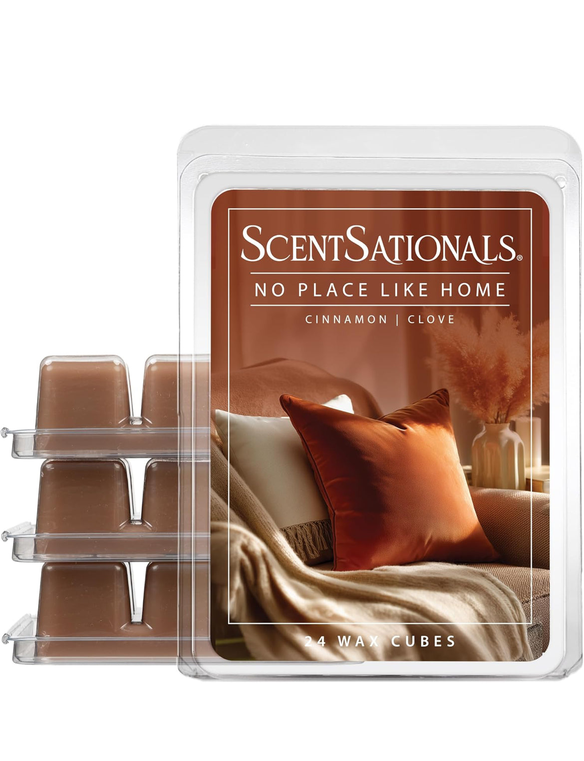 Scentsationals Wax Melts Strong Scent - No Place Like Home - Long Lasting Scented Melts for Warmers -10oz (PACK OF 4)
