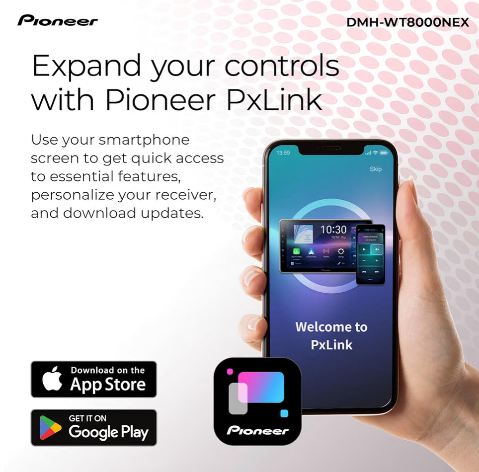 Pioneer DMH-WT8000NEX 10.1" Touchscreen Single Din Dolby Atmos Car Stereo
Digital Multimedia Receiver, Wireless Apple CarPlay & Android Auto, Wifi, Bluetooth, HD Radio, Rear Camera Inputs