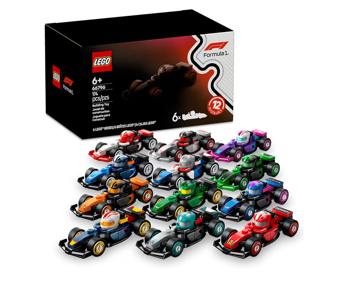 LEGO Versamelbare Renmotors 6 STK - Boustelboks met Verrassing F1-Motorspeelgoed