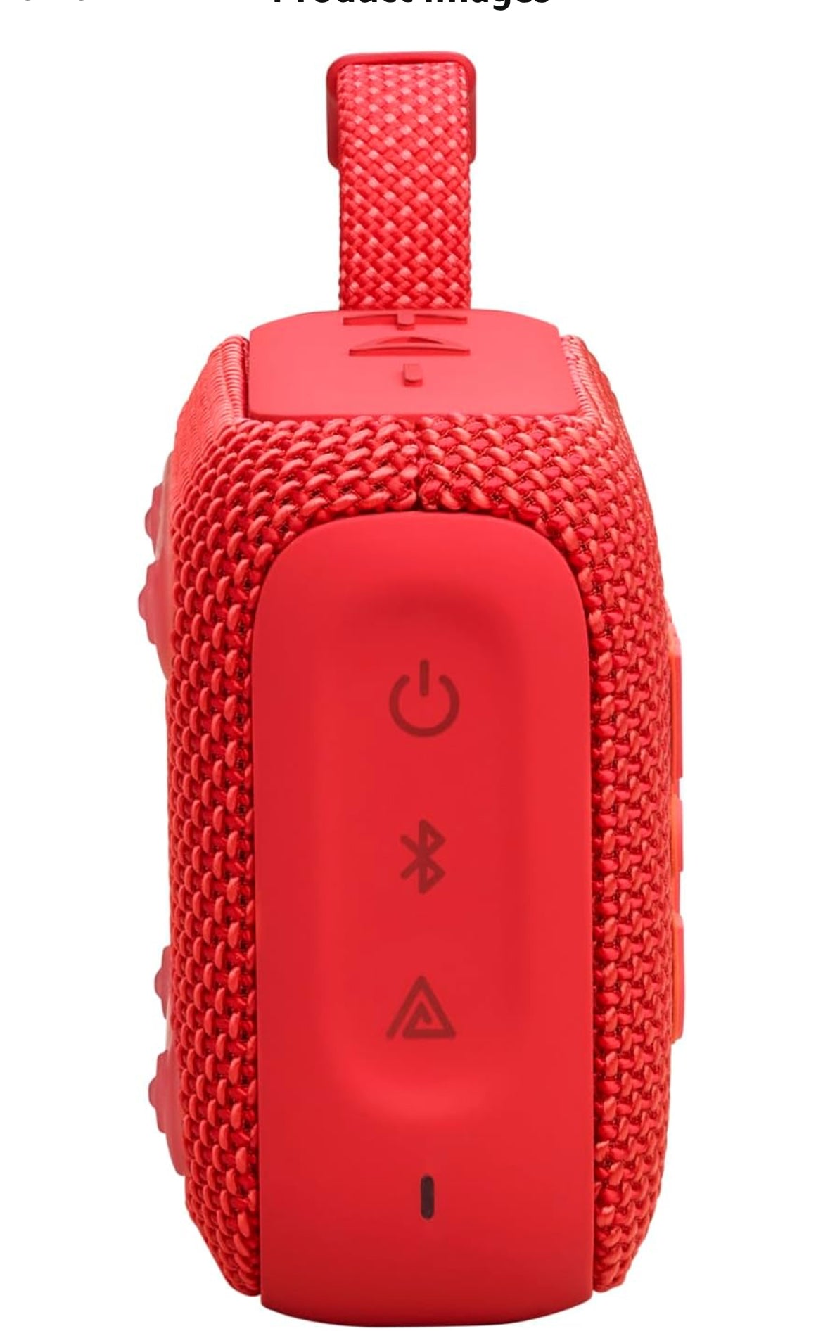 JBL Go 4 - Ultra-Portable, Waterproof and Dustproof Bluetooth Speaker, Big Pro Sound with Punchy bass, 7-Hour Built-in Battery, Made in Part with Recycled Materials (Red)