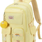 Backpack for girls Laptop Backpacks 15.6 Inch College Cute Bookbag Anti Theft Primary Elementary School Bag Casual Daypack for Teens Girls Women Students （Yellow