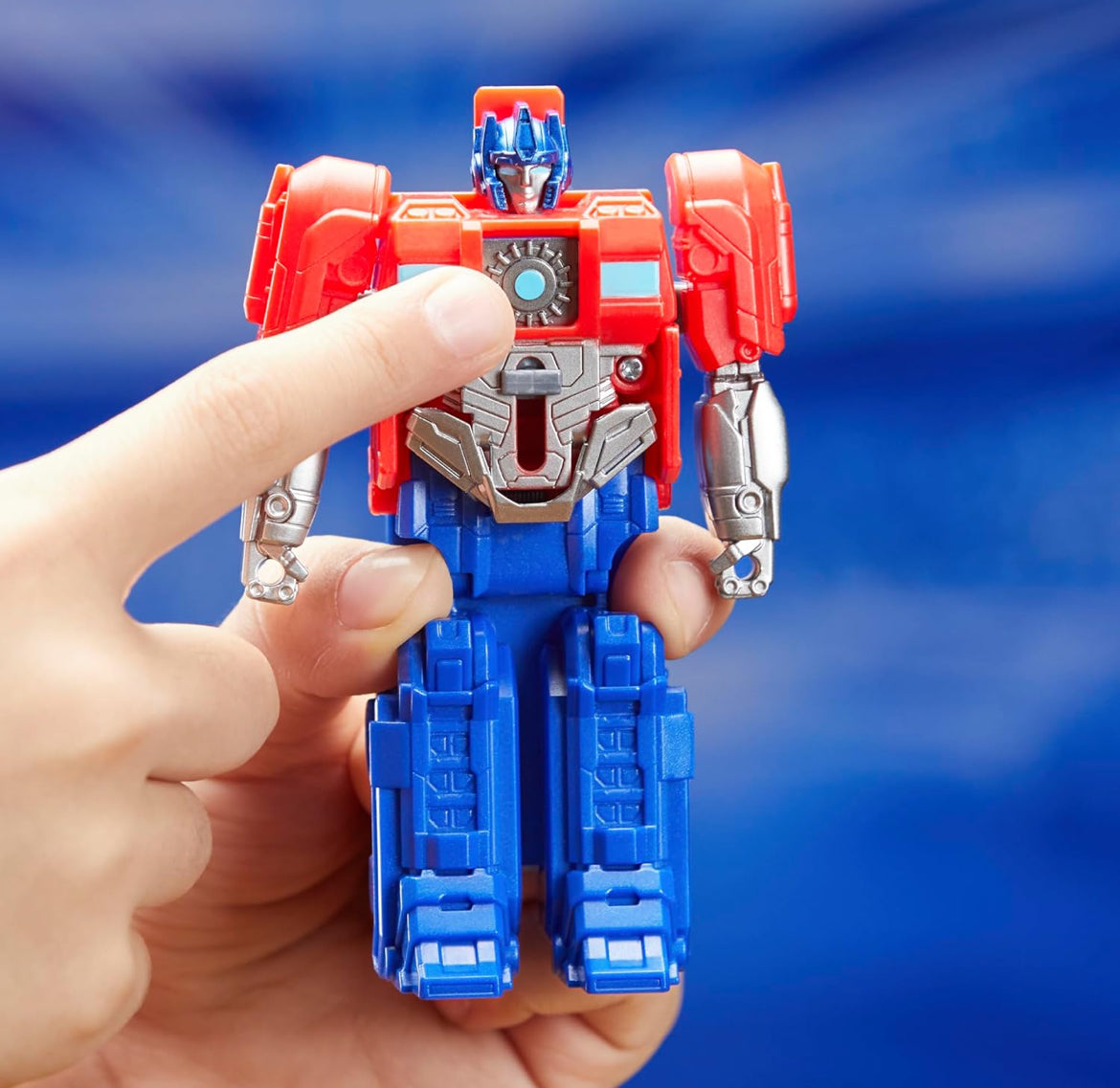 Transformers One Cog Changer Optimus Prime (Orion Pax) 4-Inch Robot Action Figure, Interactive Toys for Boys and Girls Ages 6 and Up