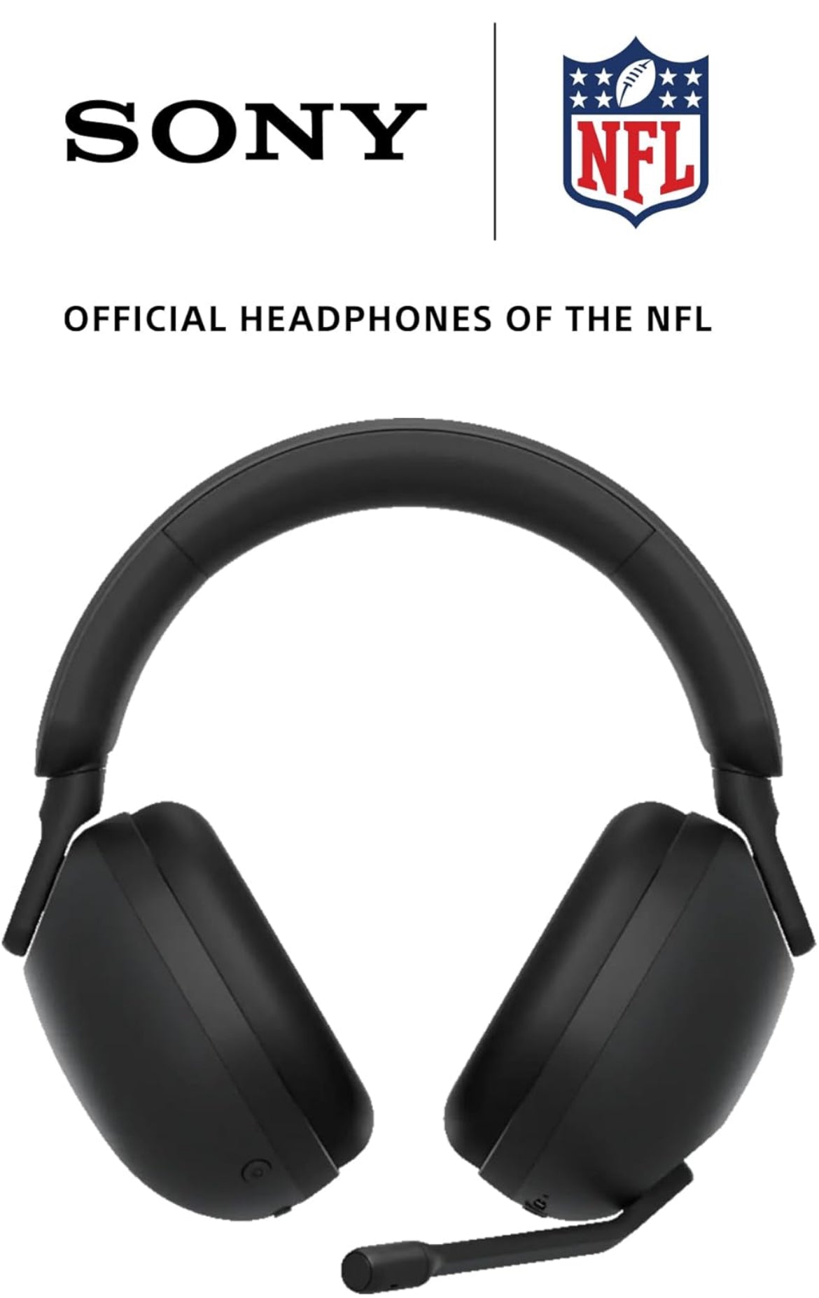 Sony INZONE H9 Speletjieskoptelefoon, Draadlose Geraasdempende Bluetooth-koptelefoon met Mikrofoon, 360 Ruimtelike Klank, vir rekenaar en PS5 (WH-G900N) - Swart