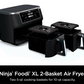 Ninja Air Fryer Finish Cooking Multiple Foods at the Same Time 6-in-1  (Air Fry, Broil, Roast, Keep Warm, Dehydrate, Bake) - 5 QT Baskets (DZ302)