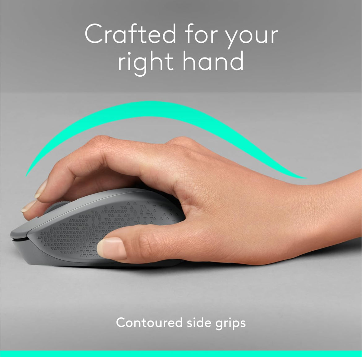 Logitech M330 SILENT Draadlose Muis, 2.4GHz met USB-ontvanger, Optiese Opsporing, Stil en Liggewig, Lang Batterylewe, vir rekenaar, Mac, skootrekenaar, Chromebook - Grys