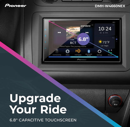 Pioneer DMHW-NEX Dubbel DIN Multimedia Digitale Media Ontvanger, Koordlose Apple CarPlay, Android Auto