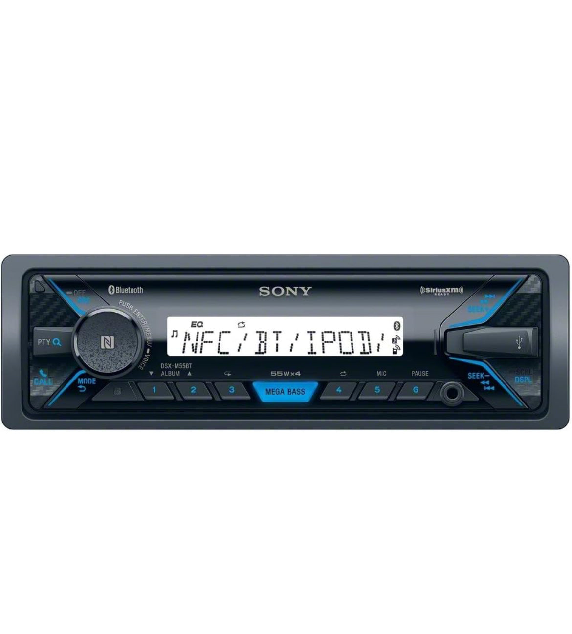 Sony Enkel DIN Bluetooth Mariene Digitale Mediastereo-ontvanger SiriusXM-gereed